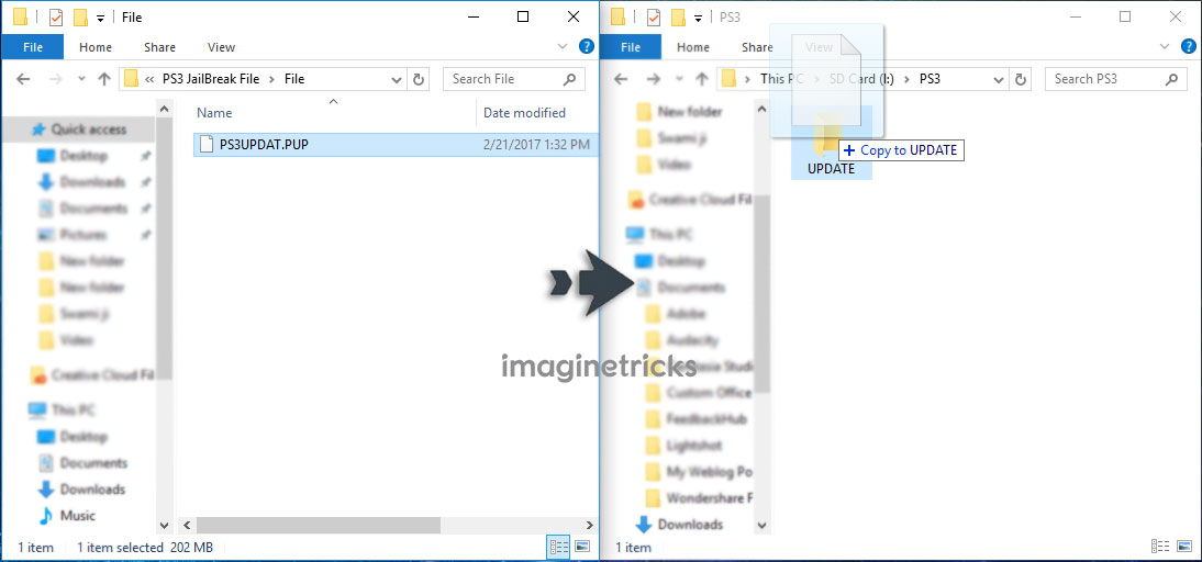 Move Folder into UPDATE Folder