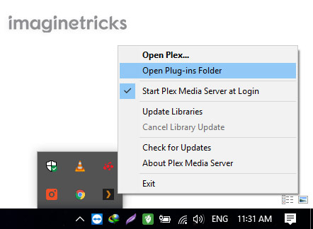 Open Plex Plugin Folder