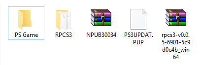 Create a new folder Known as “PS Game”.