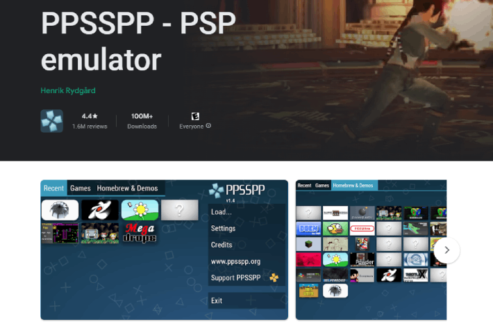 PPSSPP emulator for Android